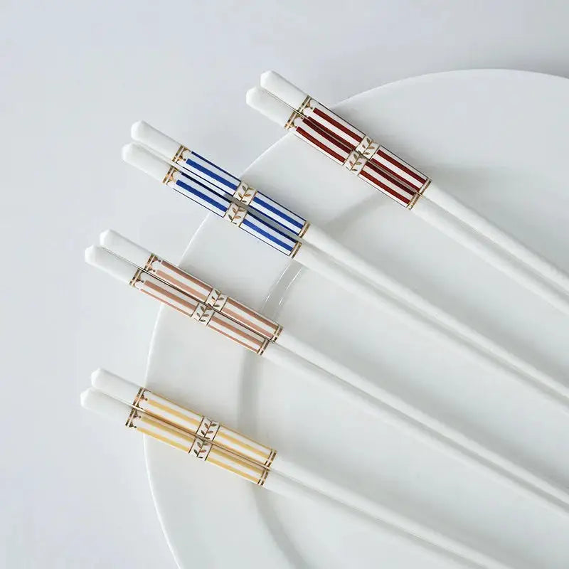 Baguettes Chinoises Ensemble 5 Paires - Le Bouquet Ethnique déco