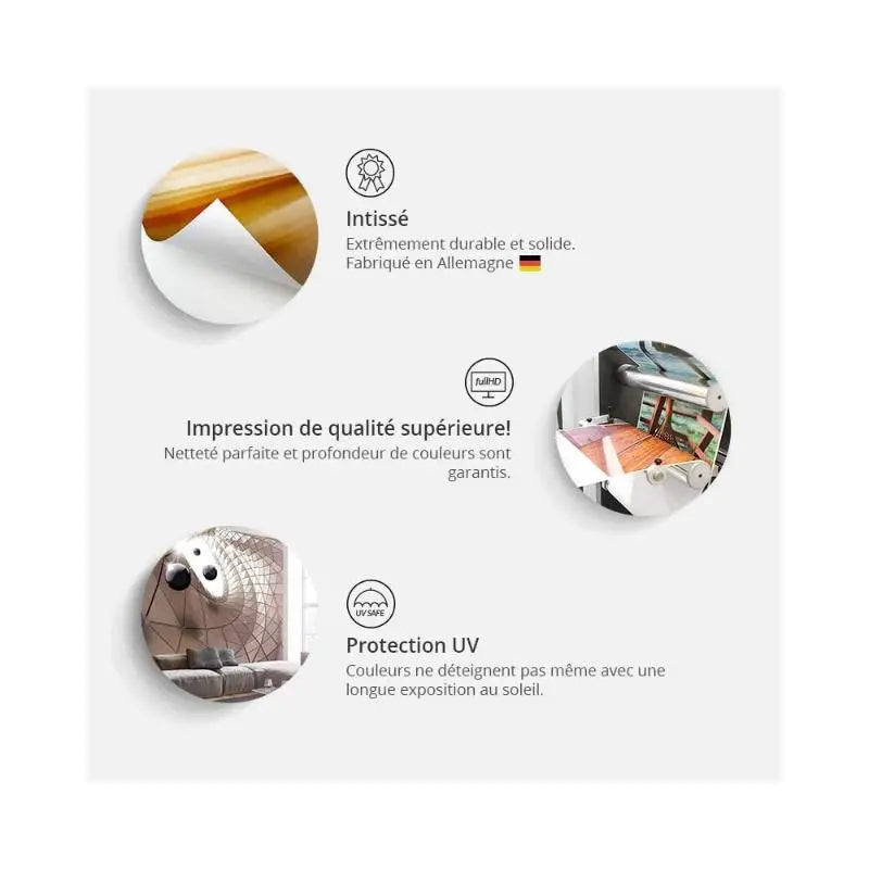Papier Peint 4 Murs - Cuir Canapé Ethnique déco