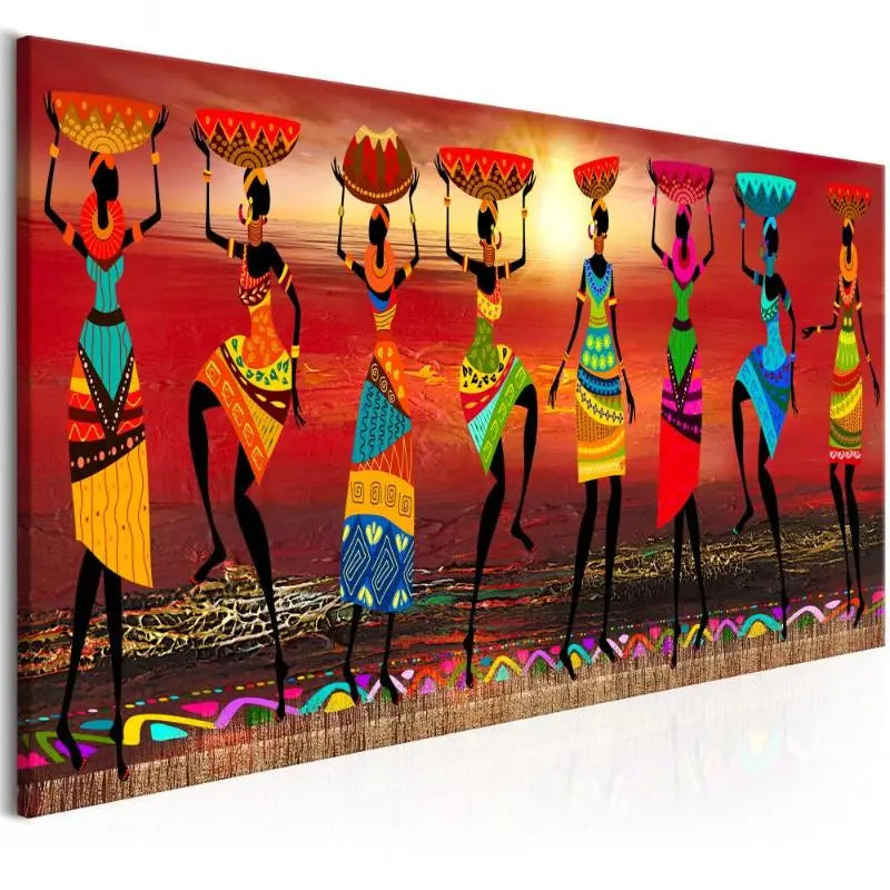 Tableau Africain - Promenade Africaine Ethnique déco