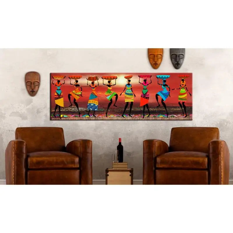 Tableau Africain - Promenade Africaine Ethnique déco