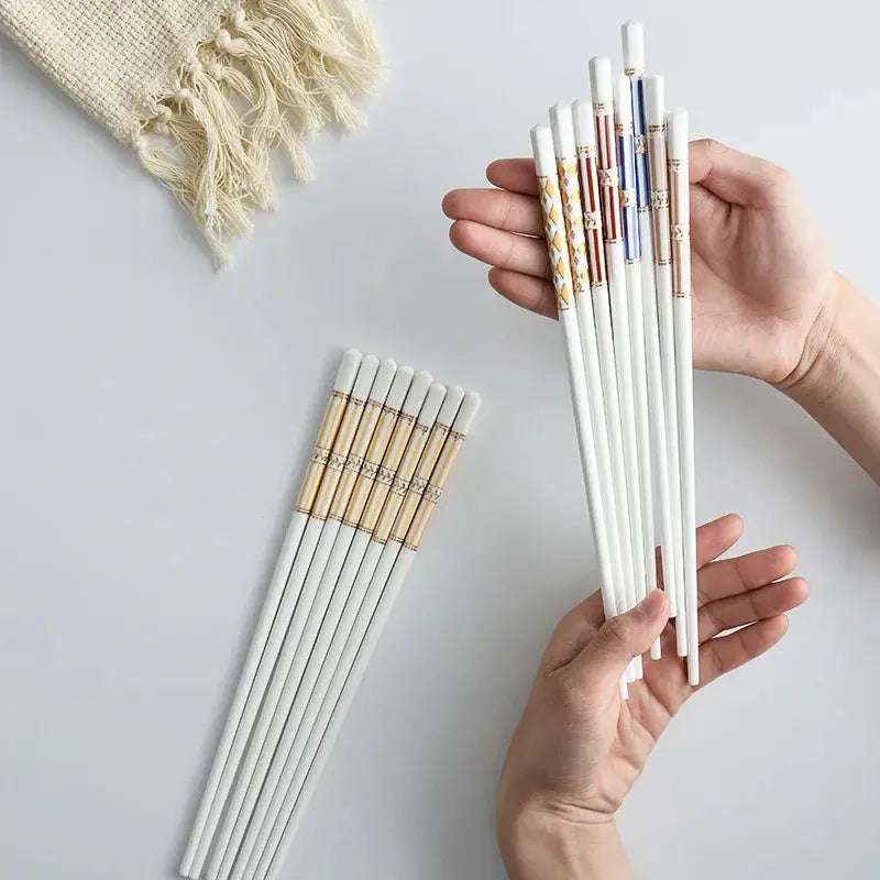 Baguettes Chinoises Ensemble 5 Paires - Le Bouquet  Ethnique déco