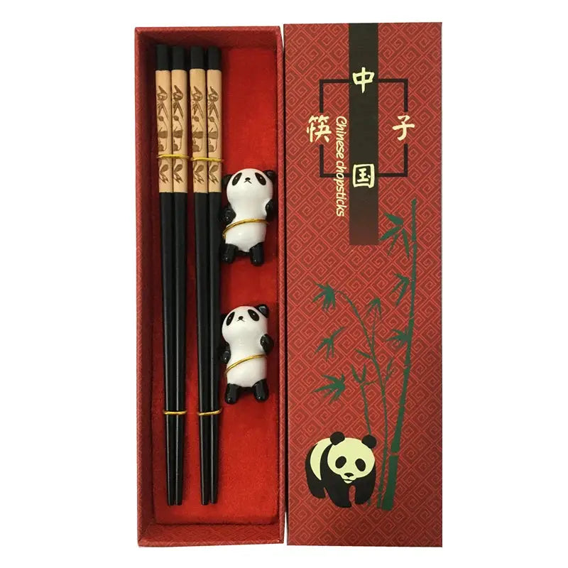 Baguettes Chinoises Ensemble Panda - Le Panda  Ethnique déco