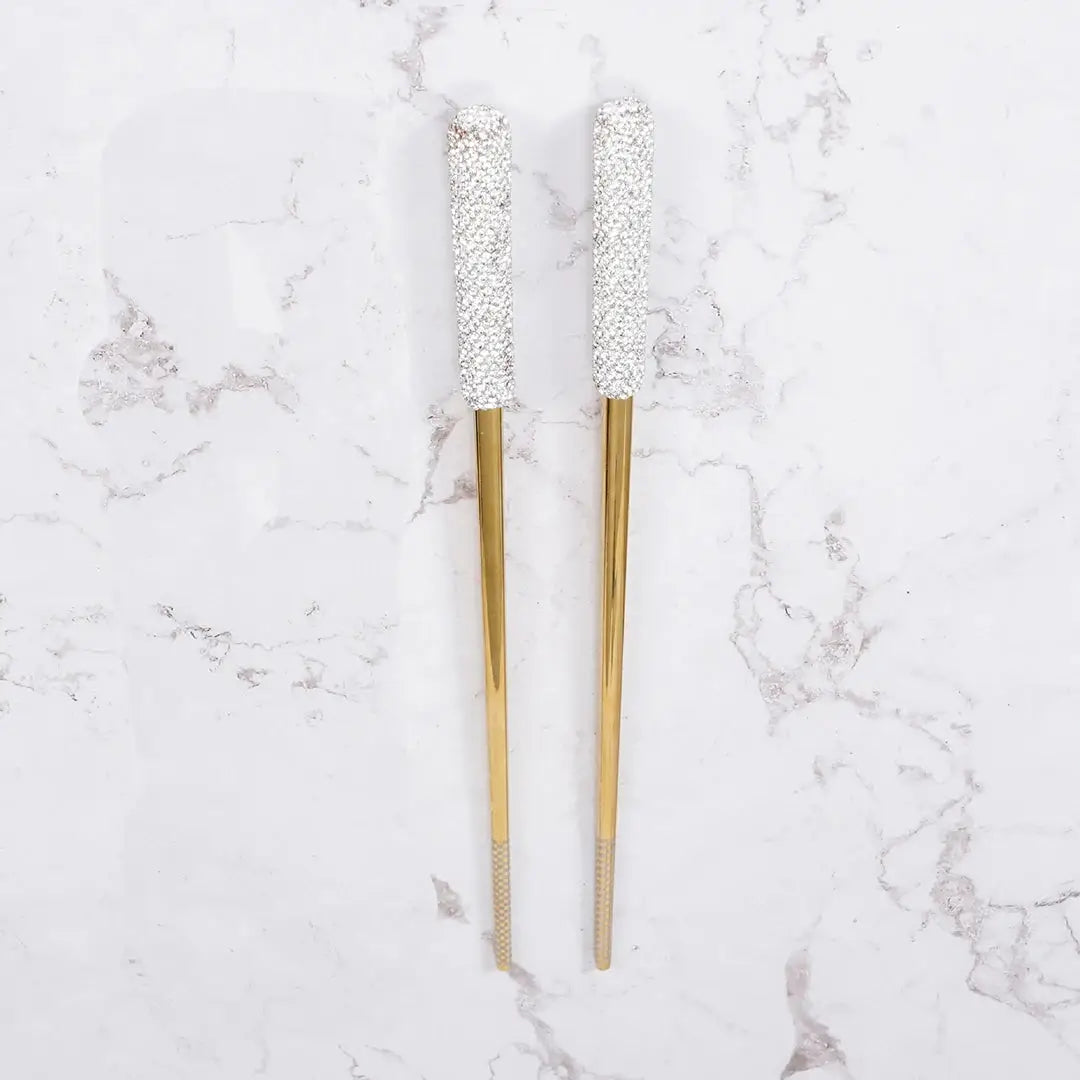 Baguettes Chinoises en Acier Inoxydable - Acier Harmony  Ethnique déco