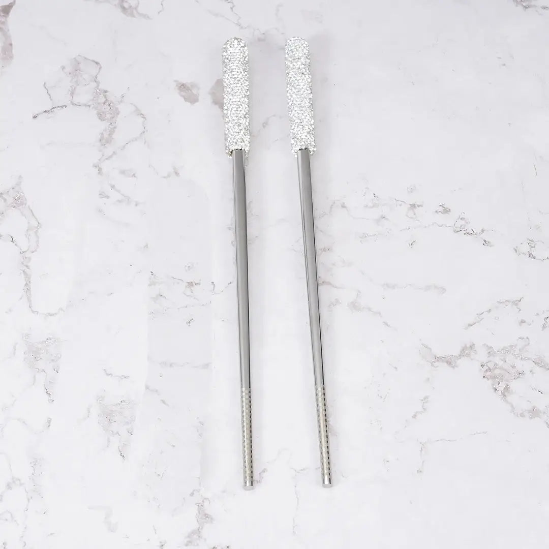 Baguettes Chinoises en Acier Inoxydable - Acier Harmony  Ethnique déco