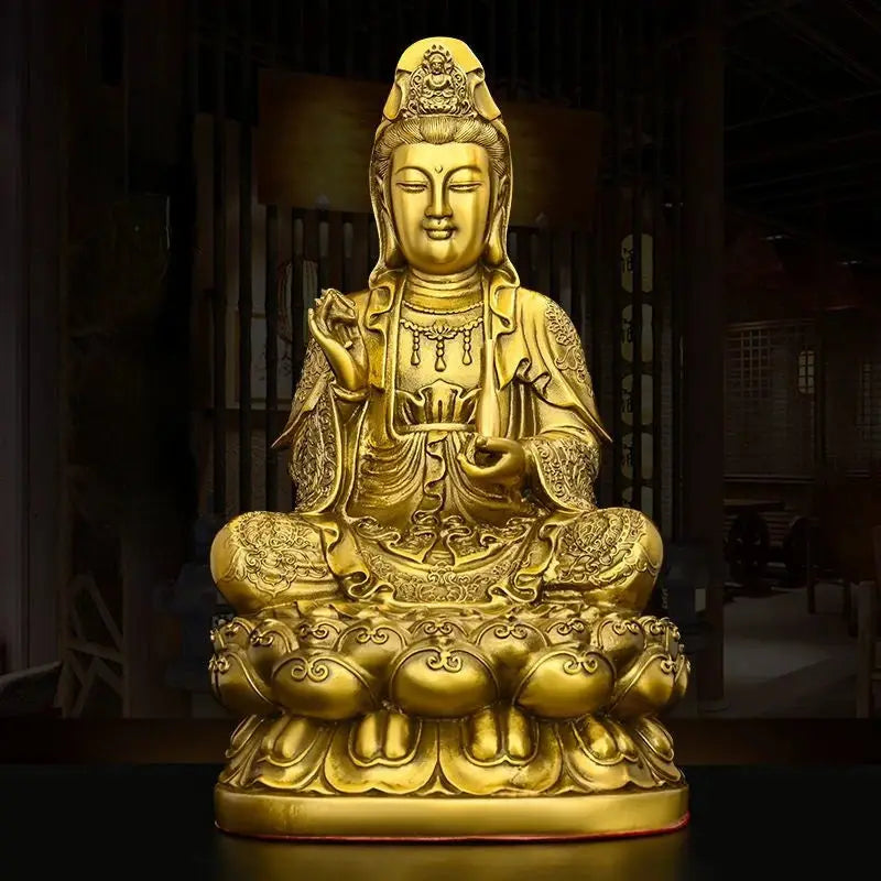 Bouddha Chinois Déesse de la Miséricorde - Guan Yin  Ethnique déco