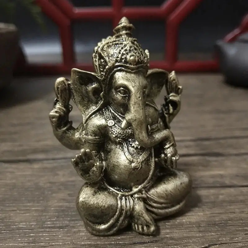 Bouddha Chinois Ganesha effet Bronze - L'empreure Animal  Ethnique déco