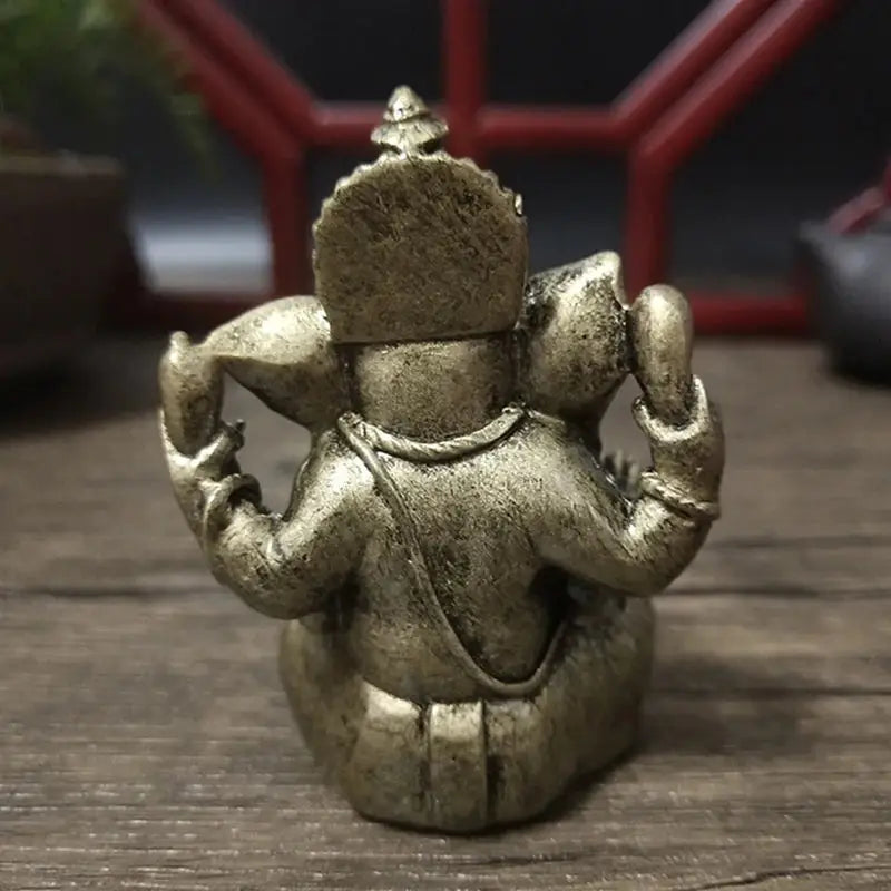 Bouddha Chinois Ganesha effet Bronze - L'empreure Animal  Ethnique déco