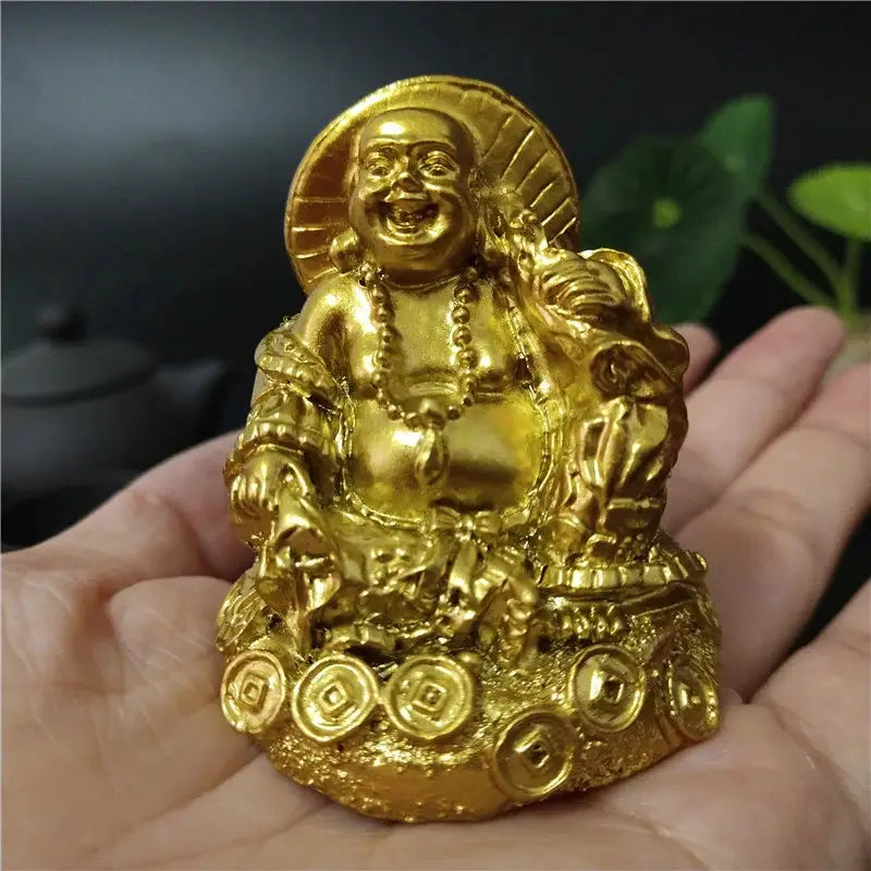 Bouddha Chinois Rieur en Résine - La richesse  Ethnique déco