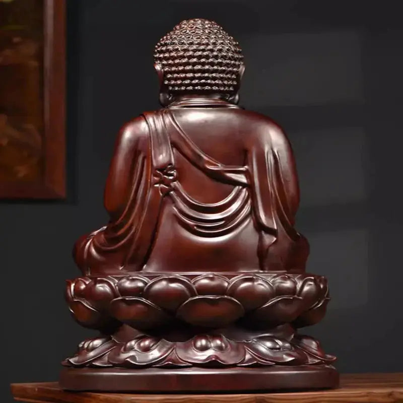 Bouddha Chinois en Bois Spirituel - Ebène  Ethnique déco