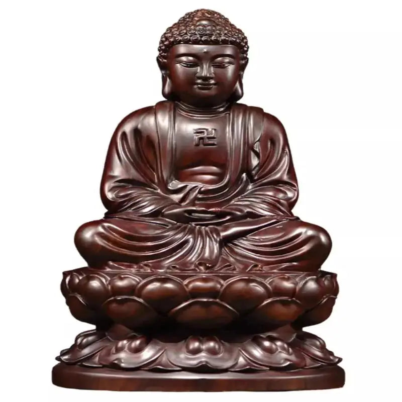 Bouddha Chinois en Bois Spirituel - Ebène  Ethnique déco