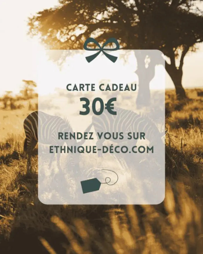 Carte Cadeau Ethnique Déco  Ethnique déco