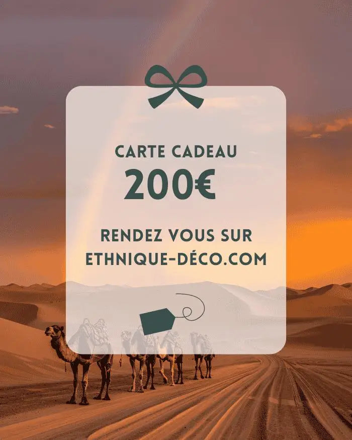 Carte Cadeau Ethnique Déco  Ethnique déco