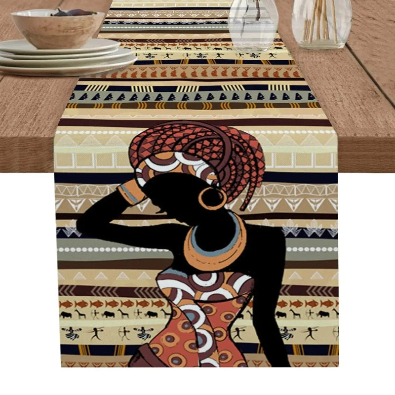 Chemin de Table - Afrique Moderne  Ethnique déco