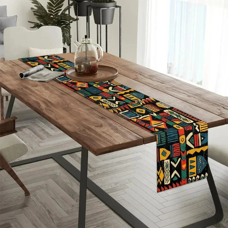 Chemin de Table - Motif Africain  Ethnique déco