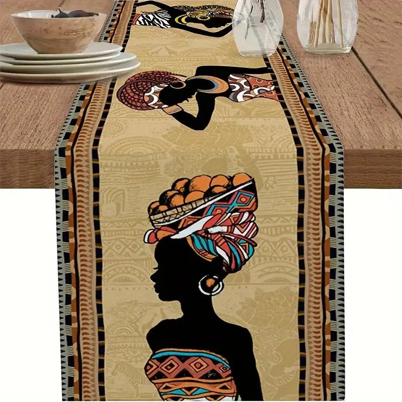 Chemin de Table - Respect Africain  Ethnique déco
