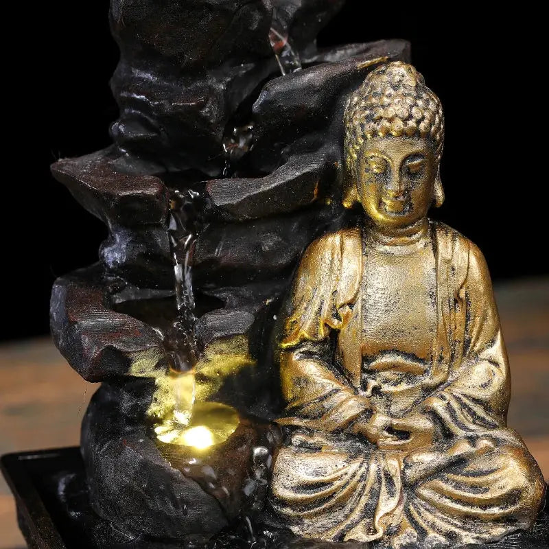 Fontaine Bouddha Chinois - La Cascade  Ethnique déco