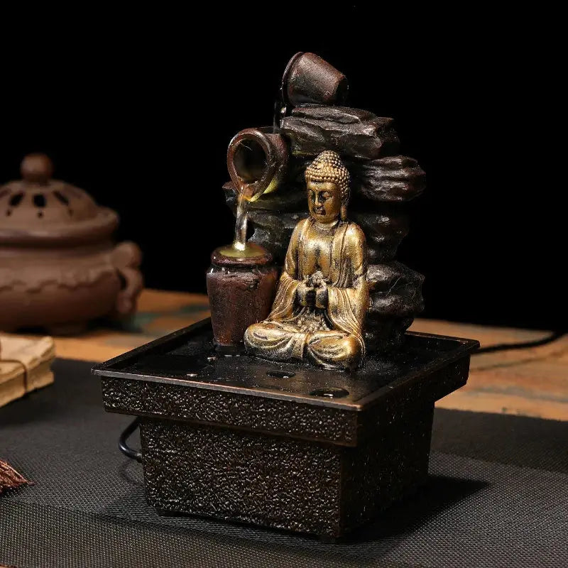 Fontaine de Temple Bouddha Chinois - Sources  Ethnique déco