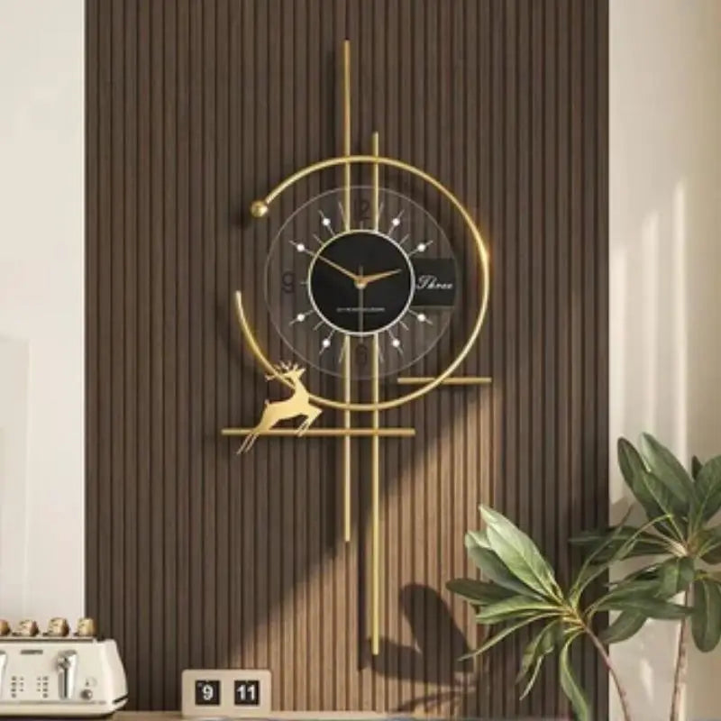 Horloge LED Murale Scandinave - L'aiguille  Ethnique déco