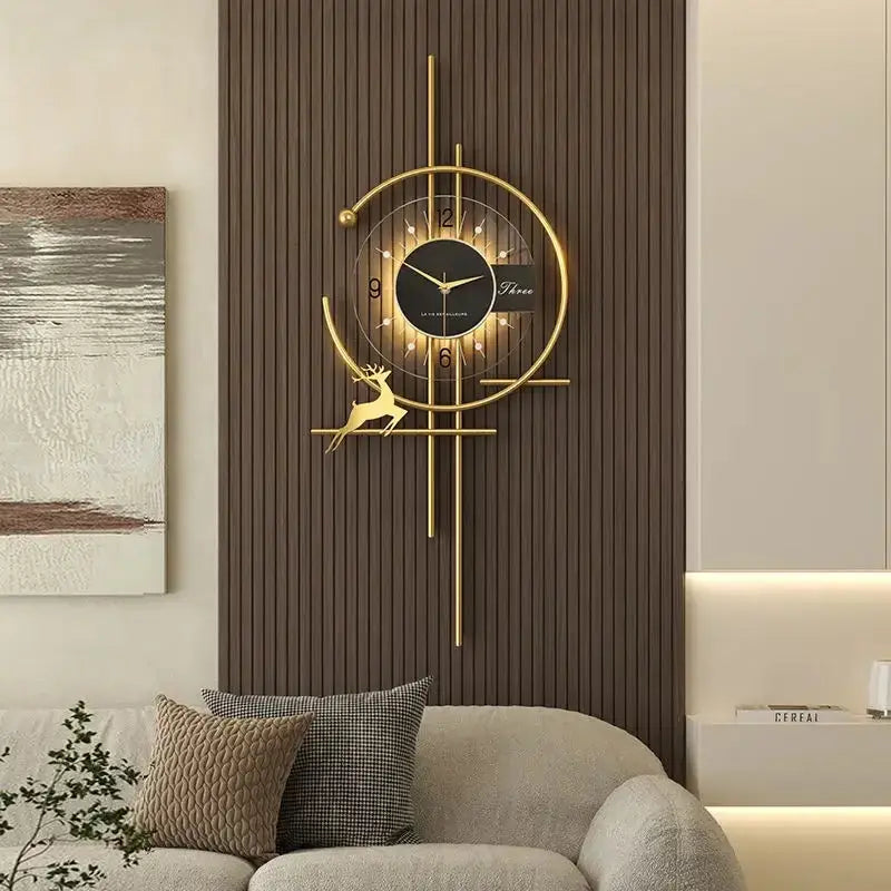 Horloge LED Murale Scandinave - L'aiguille  Ethnique déco