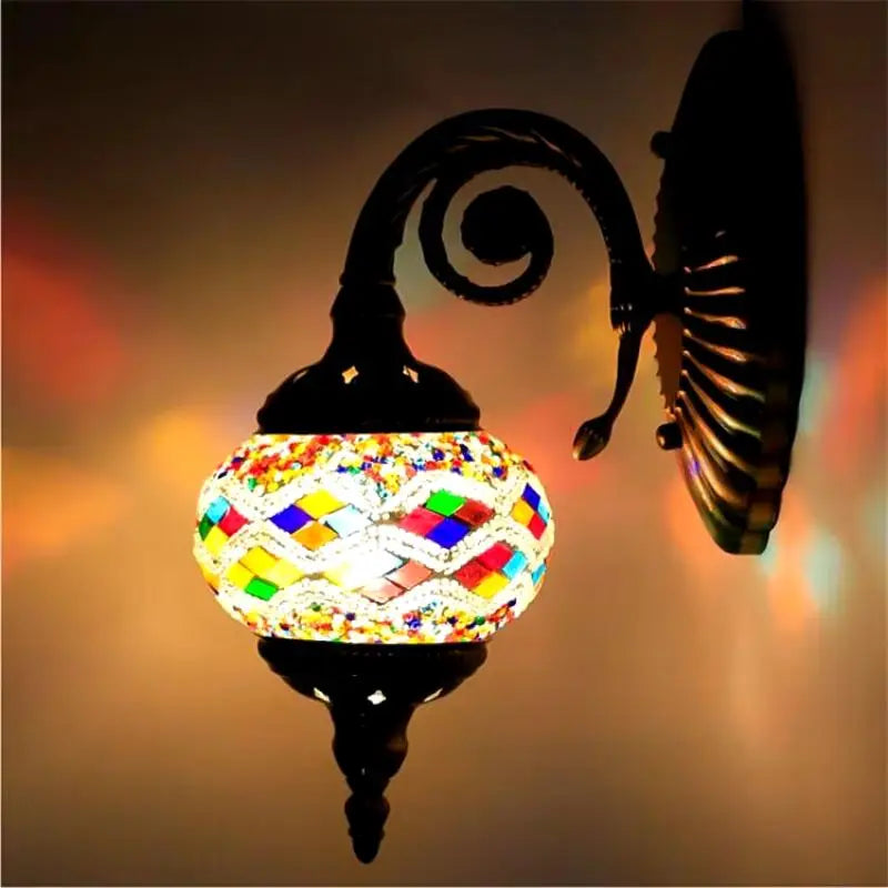 Lampe Marocaine - Applique du soleil  Ethnique déco