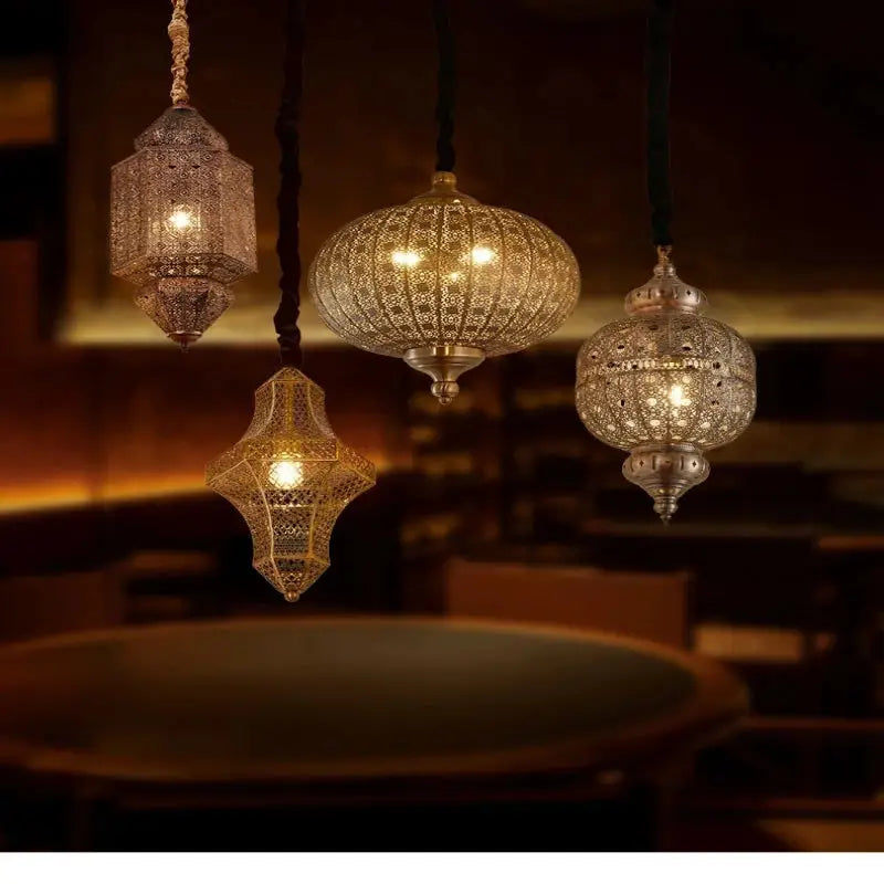 Lampe Marocaine - Lanterne Dorée  Ethnique déco