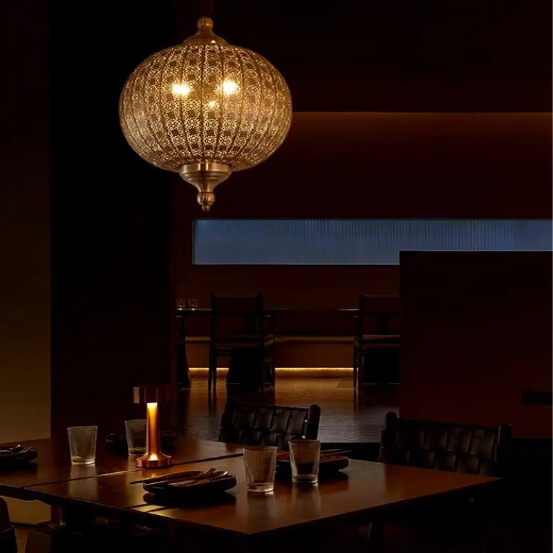 Lampe Marocaine - Lanterne Dorée  Ethnique déco