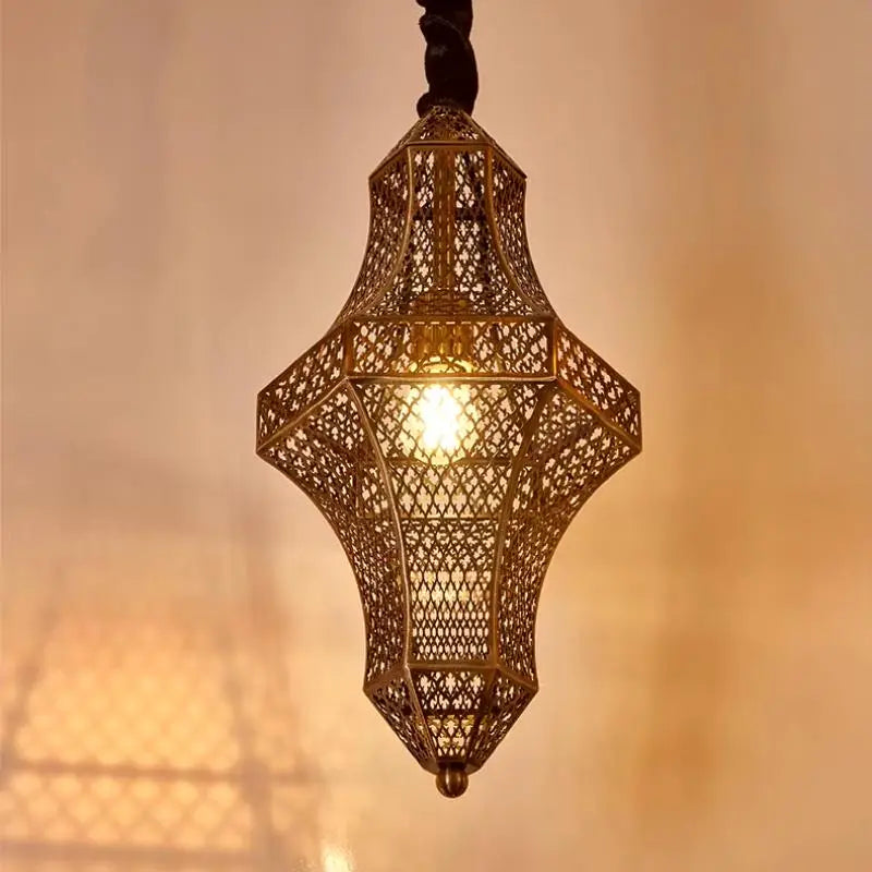 Lampe Marocaine - Lanterne Dorée  Ethnique déco