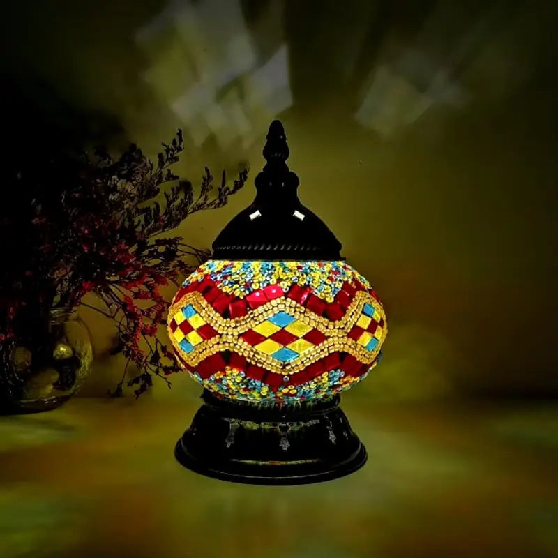 Lampe Marocaine - Mosaïc Boule  Ethnique déco