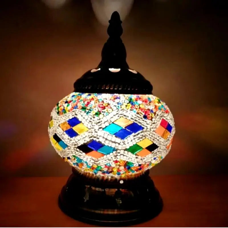 Lampe Marocaine - Mosaïc Boule  Ethnique déco