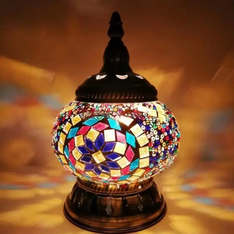 Lampe Marocaine - Mosaïc Boule  Ethnique déco