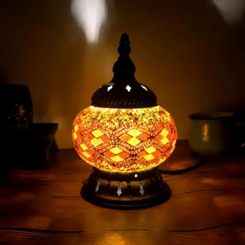 Lampe Marocaine - Mosaïc Boule  Ethnique déco