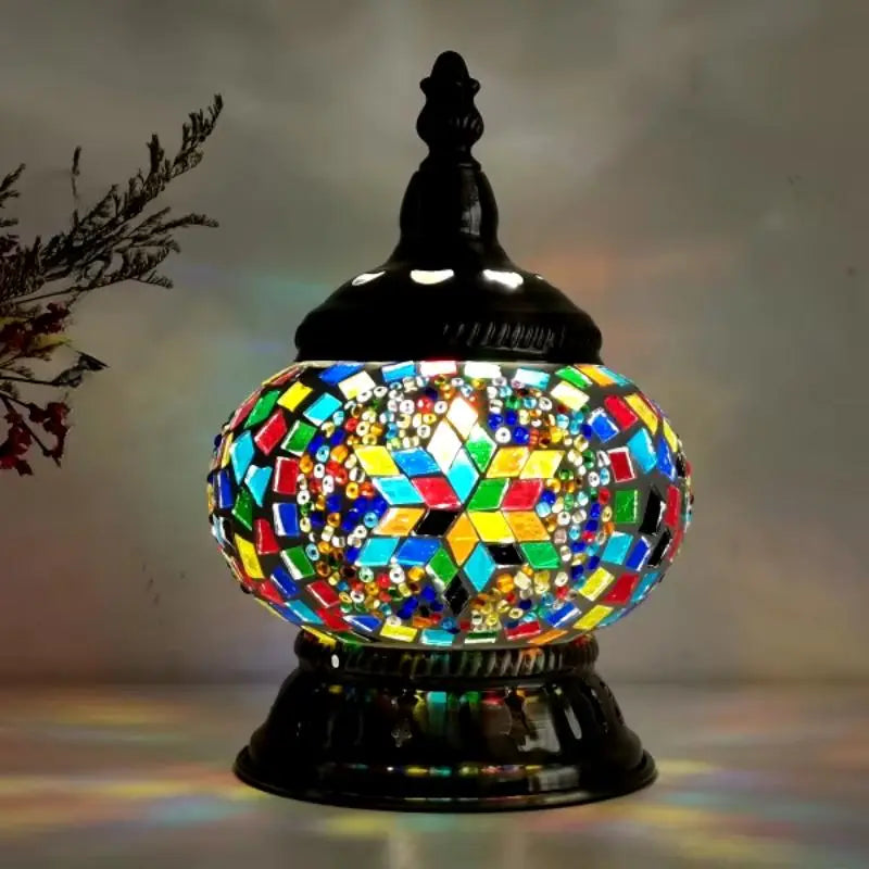 Lampe Marocaine - Mosaïc Boule  Ethnique déco