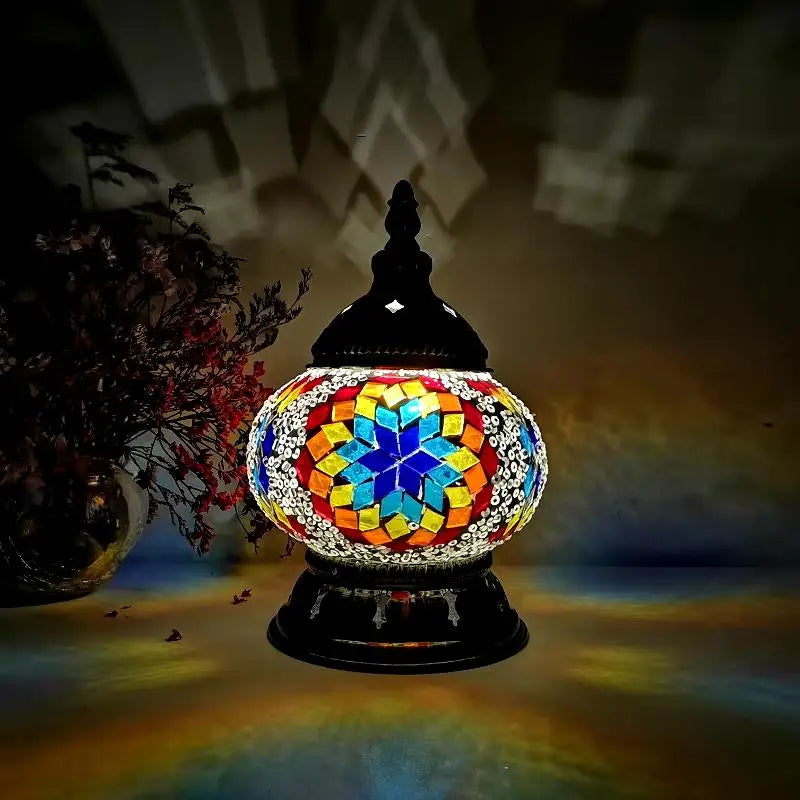 Lampe Marocaine - Mosaïc Boule  Ethnique déco