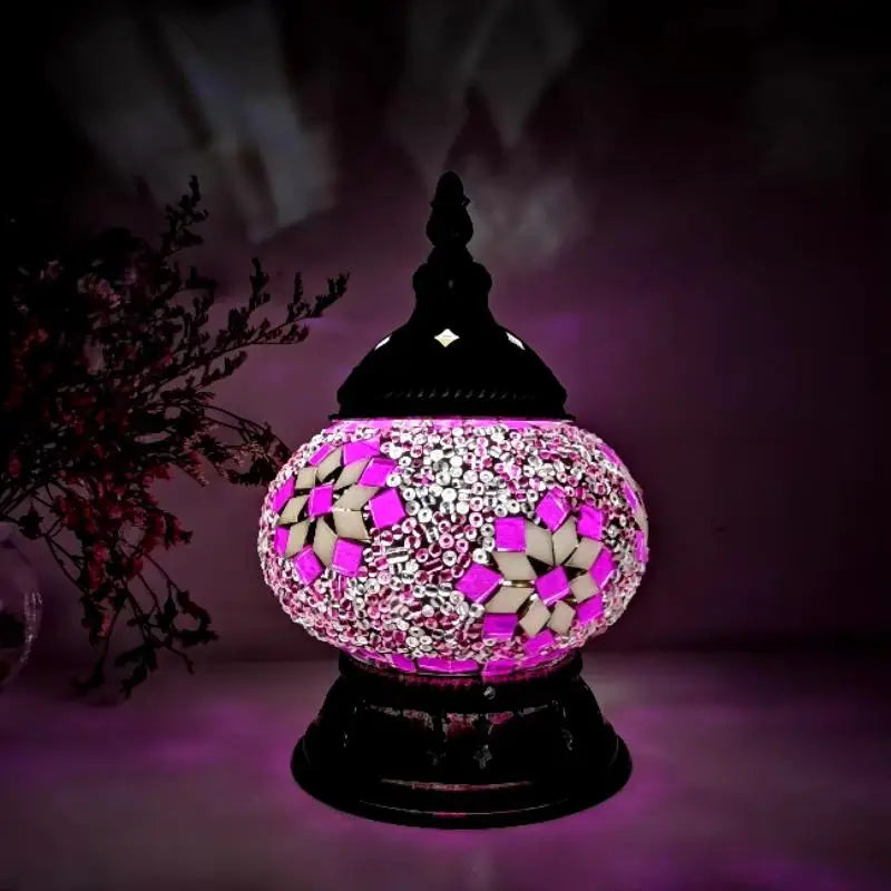 Lampe Marocaine - Mosaïc Boule  Ethnique déco