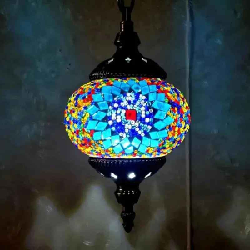 Lampe Marocaine - Mosaïc Suspendue  Ethnique déco
