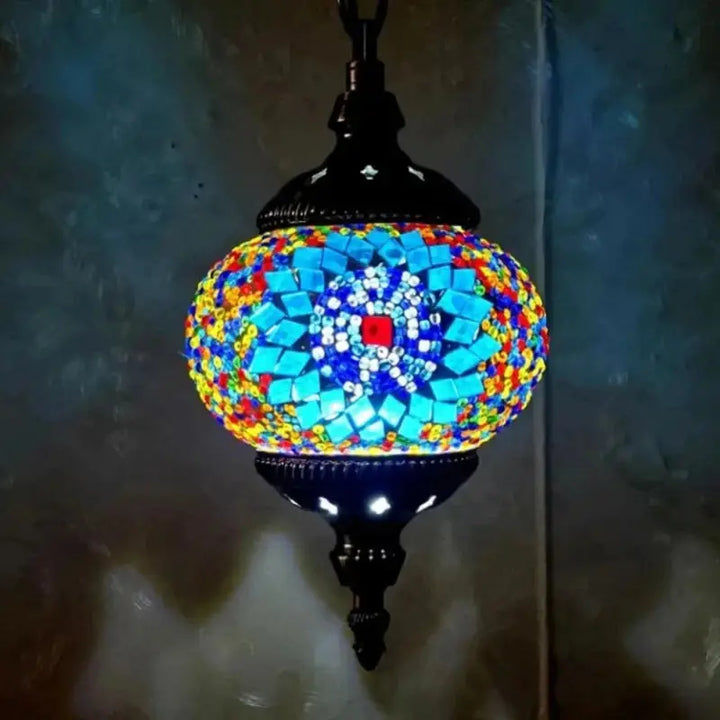 Lampe Marocaine - Mosaïc Suspendue  Ethnique déco