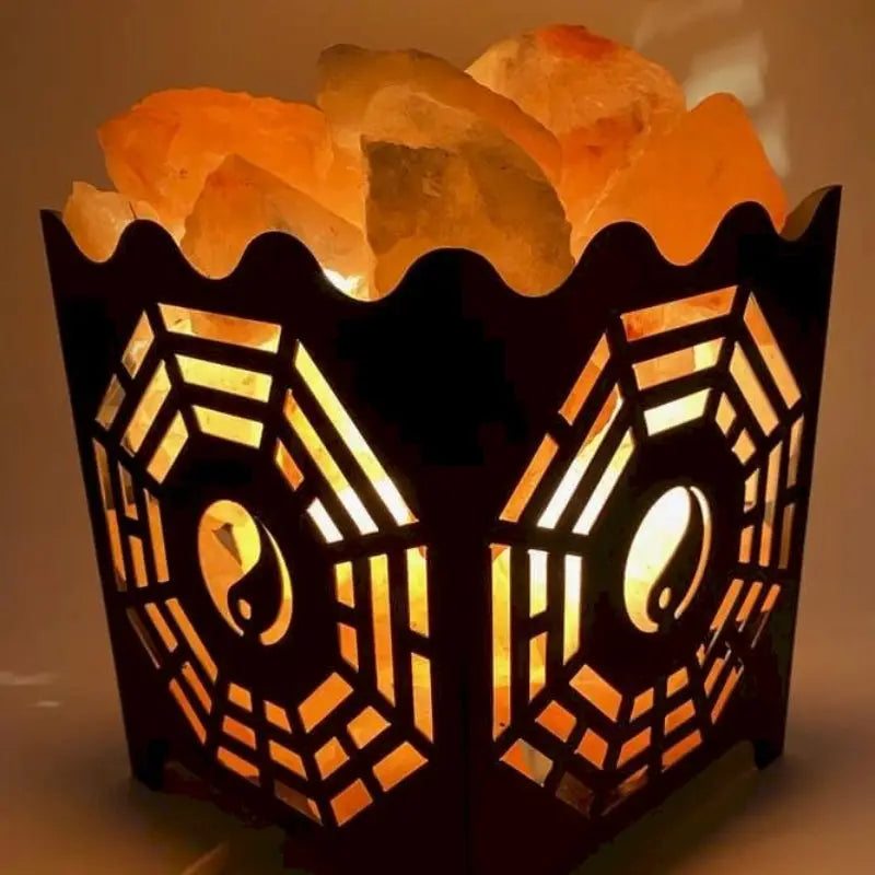 Lampe Panier de Sel - Ying et Yang  Ethnique déco