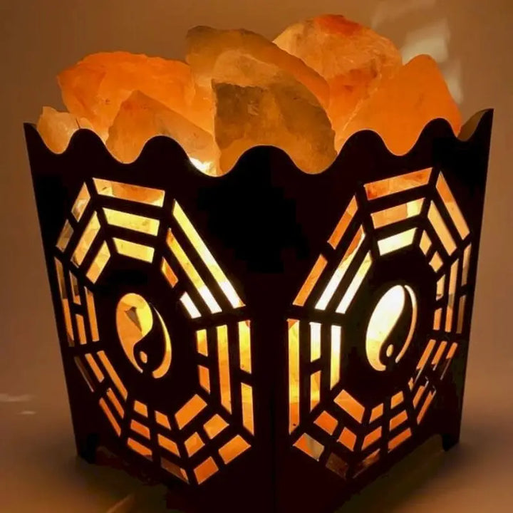 Lampe Panier de Sel - Ying et Yang  Ethnique déco