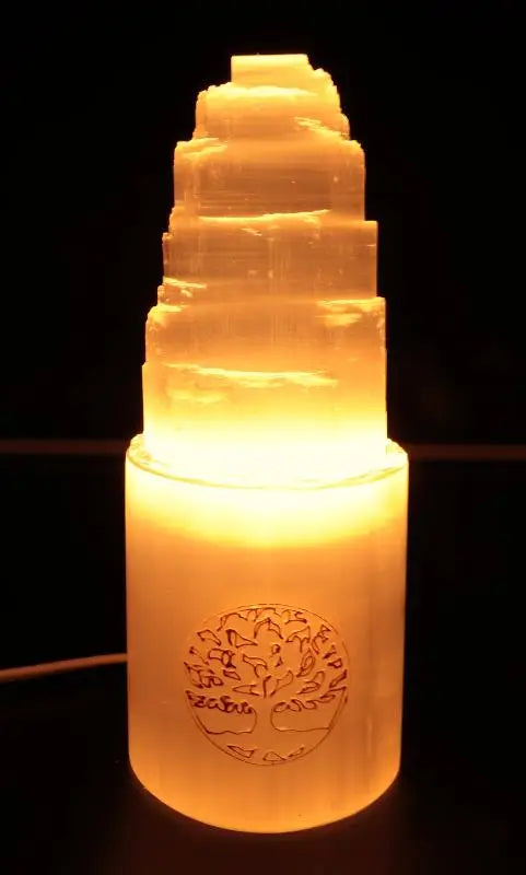 Lampe Sélénite - Arbre de Vie  Ethnique déco