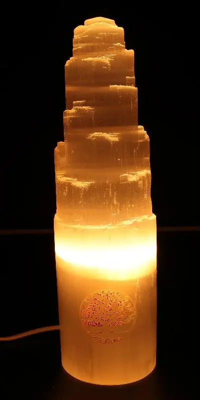 Lampe Sélénite - Grande Arbre de Vie  Ethnique déco