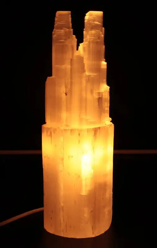 Lampe Sélénite - Grande Montagne Double  Ethnique déco