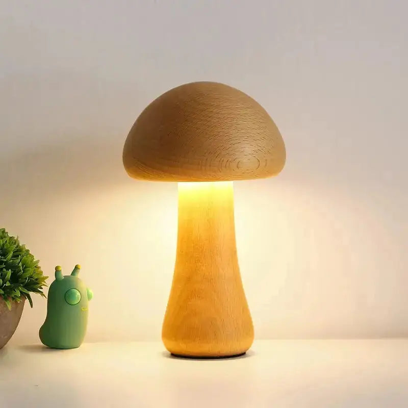 Lampe de Chevet Bois - Le champignon  Ethnique déco