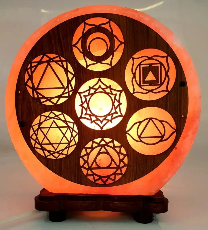 Lampe de Sel - 7 Chakras  Ethnique déco