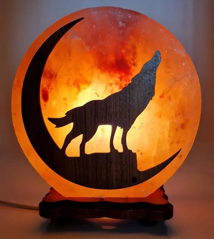 Lampe de Sel - Loup  Ethnique déco