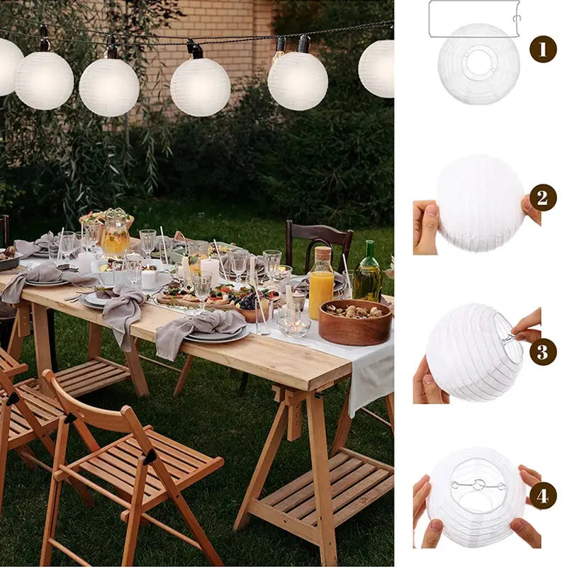 Lanterne Chinoise - La Belle Blanche  Ethnique déco