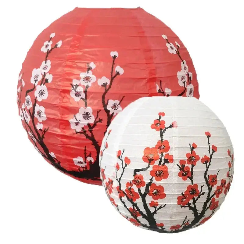 Lanterne Japonaise Floral - Coquelicot  Ethnique déco