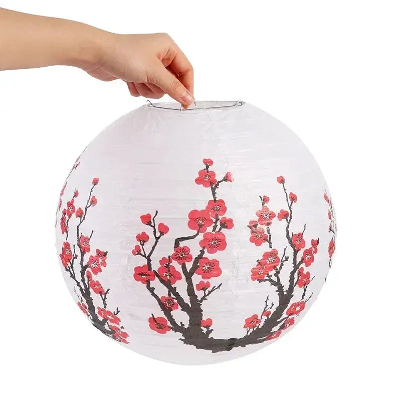 Lanterne Japonaise Floral - Coquelicot  Ethnique déco