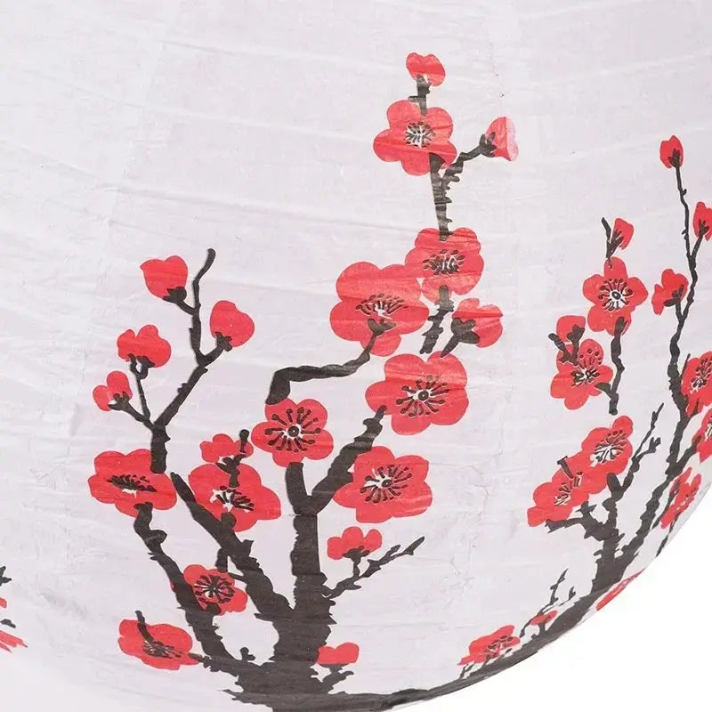 Lanterne Japonaise Floral - Coquelicot  Ethnique déco