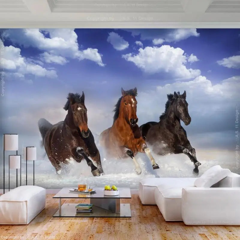 Papier Peint Animaux - Galop  Ethnique déco