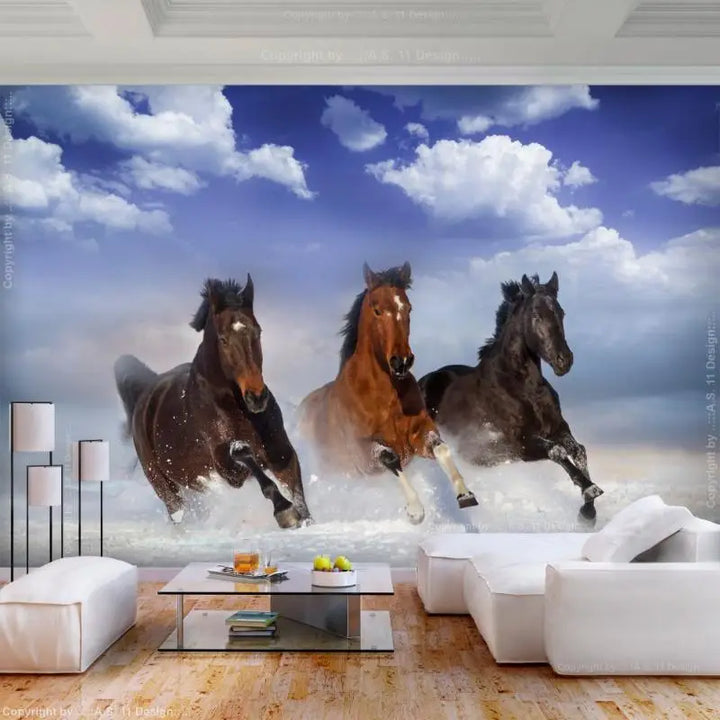 Papier Peint Animaux - Galop  Ethnique déco